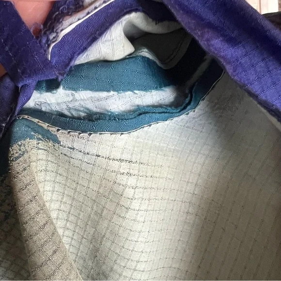 Vintage Patagonia Windbreaker Blue and Purple Jacket Size Small - Picture 10 of 10